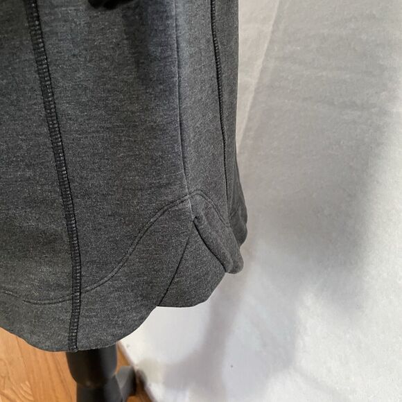 Athleta Dress Size Small Gray Black Color-block OMEGA Long Sleeve Bodycon Knit - Picture 6 of 11